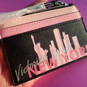 Victoria's Secret NEW YORK Key Chain Card Holder Keychain Small Wallet